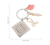 Mipcase Llavero de Enfermera Resistente con Diseño de Estetoscopio para Mujeres Regalo de Graduación y Agradecimiento Accesorio Versátil para Uniforme y Bolso Presente para Enfermeras y