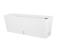 Mipcase Maceta Rectangular Estrecha para Balcón con Autorriego, Macetas Largas para Plantas De Interior y Exterior, Caja De Jardinería con Sistema De Riego Automático y Diseño Compacto para Cultivo
