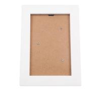 Mipcase Marco de Fotos de Mesa de Madera Blanco Rectangular, Marco de Muestra para Exhibir Fotos, Estilo Simple Clásico, para Oficina y Bar