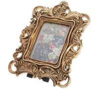 Mipcase Marco de Fotos Vintage Estilo Francés de Resina Marco Decorativo Retro para Escritorio y Pared Soporte para Fotos de Retrato Adorno para Decoración del Hogar