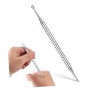 Mipcase Masajeador de Metal para Acupresión Pluma de Acupresión Varilla Masaje Pequeña Inoxidable Herramienta Relajante Uso Doméstico y Exterior Circulación Sanguínea Músculos Fatigue Alivio