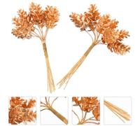 Mipcase Material para Coronas Navideñas DIY 2 Piñas Doradas y Ramas de Pino de Plástico Realistas Decoraciones Navideñas para Hogar y Árbol Accesorios Festivos para Temporada de Navidad