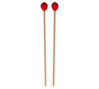 Mipcase Mazos de Marimba Intermedios Cabeza Roja, Baquetas de Percusión para Xilófono, Accesorios para Instrumentos Musicales, Ideales para Estudiantes y Músicos Principiantes