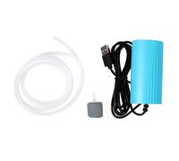 Mipcase Mini Bomba De Aire para Acuario USB Silenciosa Portátil, Compresor De Oxígeno Pequeña Azul, Ahorro De Energía para Entorno Interior y Exterior, Adecuado para Peceras y Pesca Al Aire Libre