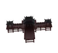 Mipcase Miniature Pavilion Statue Versatile Asian Aquarium Decoration Plastic Pagoda Model For Zen Garden Fish Tank and Fairy Landscape