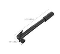 Mipcase Minibomba de Bicicleta Manual 2 Unidades Negra con Soporte Inflador Portátil Ligero y Compacto para Neumáticos de Bici de Montaña y Carretera Alta Presión para Inflado Rápido y