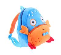 Mipcase Mochila de Peluche Animales Infantiles Suave y Ligera Mochila para Niños Pequeñas Uso Guardería Jardín de Infancia Tamaño Mediano Color Rojo Cangrejo