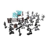 Mipcase Modelos De Soldados Antiguos y Figuras Militares para Niños, Set De 24 Piezas, Soldaditos De Plástico Compactos, Decoración Retro para Juego y Colección