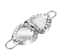 Mipcase Molde para Ravioles en Forma de Corazón de Acero Inoxidable 304, Molde para Empanadillas y Albóndigas, Herramienta Prensadora para Cocina Casera, Fácil de Limpiar, Utensilio