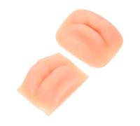 Mipcase Moldes de Labios 5D de Silicona para Práctica de Tatuajes y Maquillaje Bordes Cuadrados y Redondos, Ideales para Formación en Escuelas de Arte y Tatuaje