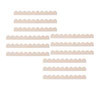 Mipcase Molduras de Madera Festoneadas sin Terminar 12 Piezas 40 CM X 4 CM X 25 MM para Decoración de Puertas Armarios y Estantes Ideales para Bricolaje y Manualidades Creativas