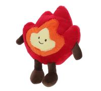 Mipcase Muñeco De Peluche Cojín De Almohada para El Hogar Divertido Peluche De Fogata Decoración Muñeca De Peluche Suave Alegría De Acampar Al Aire Libre Cámping Exterior Rojo Felpa