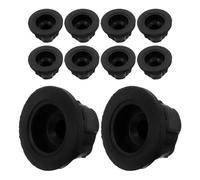 Mipcase Ojales de Goma para Cubierta de Motor 10 Piezas Cojines Amortiguadores Resistentes al Calor y Frío Soporte de Goma Negro para Fijación Segura en Compartimento del Motor