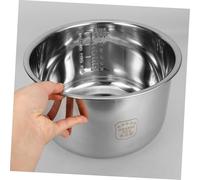Mipcase Olla Arrocera Interior de Acero Inoxidable Recambio Antiadherente con Base Reforzada Apta para Cocción Precisa y Uso Múltiple Cocina Doméstica