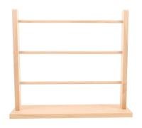 Mipcase Organizador de Cintas de Madera Natural Diseño Elegante, Soporte Multitiered para Gestión de Cintas y Joyería en Hogar o Espacio de Trabajo