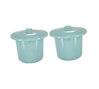 Mipcase Orinal Portátil con Tapa de Plástico para Niños y Adultos 2 Piezas Fácil de Limpiar Color Aleatorio y Adecuado para Uso en Casa o Viajes