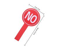 Mipcase Paletas de Votación para Aula 15X30 CM Cartón Pluma 2 Piezas Sí y No Herramientas de Interacción Estudiantil para Comunicación y Participación en Clases