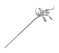 Mipcase Palillo Cabello Diseño de Luna y Flor Hueso, 1 Unidad, Largo, para Cabello Fino, Accesorio Elegante para Mujeres, Adecuado para Bodas y Fiestas Formales