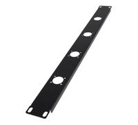 Mipcase Panel de Audio Acero Laminado en Frío 4 Puertos Xlr para Montaje en Rack 1u Instalación Fácil y Transmisión Estable para Estudios y Gestión de Cables