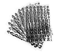 Mipcase Parches Termoadhesivos Letras Inglesas Pequeñas 5 Unidades Negras 27X18 Accesorios para Decoración y Reparación de Prendas DIY Ideales para Ropa y Manualidades