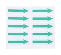 Mipcase Pegatinas de Flecha Adhesivas para Suelo y Pared 10 Unidades Verdes Removibles Resistentes al Agua Sol Señalización Direccional para Uso Industrial y Comercial