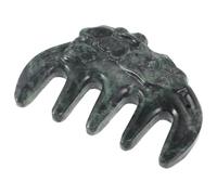 Mipcase Peine de Jade para Masaje de Cabelludo Cepillo Capilar Desintoxicante Peine Portátil para Relajación y Desenredo Diseño Ergonómico y Duradero