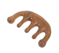 Mipcase Peine De Madera Para Masaje De Cuero Cabelludo y Zonas Corporales, Diseñado Para Estimular Meridianos y Relajar Músculos En Espalda y Manos