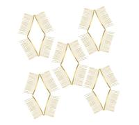 Mipcase Peinetas Metálicas Doradas 20 Piezas 20 Dientes Para Peinar Cabello Con Diseño Trenzado Para Mujer y Niñas Boda Dama De Honor Uso Elegante Accesorio Para Cabello