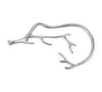 Mipcase Pendientes de Gancho Oreja Patrón de Ramitas de Cobre, Clip Liso y Decorativo, Estilo Sencillo para Mujer en Bodas y Cumpleaños