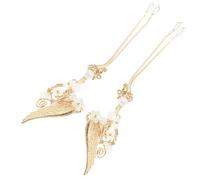 Mipcase Pendientes Tipo Ear Cuff sin Perforar Borlas Doradas, Aleación Ligera para Mujer, Clip de Oreja Cómodo, Moda Bohemia para Fiesta y Uso Diario