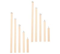 Mipcase Perchas de Madera para Pájaros Tornillo de Fijación Set de 10 Unidades 10 15 20 25 30 CM 2 Piezas Cada Tamaño Palo de Pie para Loros y Periquitos Accesorio para Jaula Que