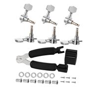 Mipcase Perillas de Afinación para Guitarra Acústica Clavijas de Repuesto con Extractor Cortador de Cuerdas Enrollador de Cuerdas para Guitarra Española