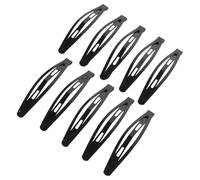 Mipcase Pinzas Pelo Negras Grandes, 10 Unidades, Horquillas Para Niñas y Mujeres, Sujetadoras Sin Marcas Para Cabello Flequillo, Accesorios Duraderos Para Uso Diario y Eventos