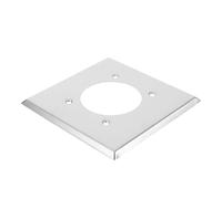 Mipcase Placa de Interruptor de Acero Inoxidable Orificio Redondo de 213 Pulgadas Cubierta de Tomacorriente Irrompible para Cocina y Dormitorio Resistente Humedad y Superficie