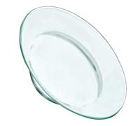 Mipcase Plato de Vidrio Redondo para Aceites Esenciales Función Decorativa y Reutilizable, Calentador de Cera Adecuado para Quemador de Velas Aromáticas