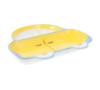 Mipcase Plato Infantil Cerámico Dividido Seguro para Diseño Atractivo y Resistente para Uso Diario Hogar Reutilizable