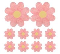 Mipcase Platos de Papel Flores Estilo Boho Forma de Margarita de 18 CM Color Rosa Claro Pack de 10 Unidades para Fiestas Cumpleaños Shower y Picnics