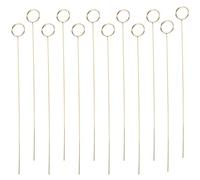 Mipcase Portatarjetas de Fotos y Notas Metálico Dorado, 40 Unidades, Clip Circular para Centros de Mesa y Decoración de Eventos como Bodas, Cumpleaños y Reuniones Formales