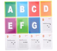 Mipcase Póster de Acordes de Guitarra 49 Piezas para Principiantes, Tabla Práctica de Acordes Musicales en Papel Recubierto, Guía Didáctica para Entrenamiento y Aprendizaje de Guitarra