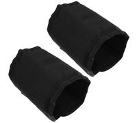 Mipcase Protectores Antimoscas para Patas de Caballo 2 Piezas, Funda Protectora Negra Transpirable y Anatómica, Vendas Holgadas Absorbentes de Impactos para Equitación y Cuidado Equino