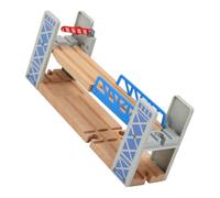 Mipcase Puente de Madera para Trenes de Juguete Creativo de Bloques Compatibles Accesorio de Vías para Regalo Navidad y Cumpleaños