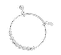 Mipcase Pulsera Niño Niña de Plata con Campana y Corazón Brazalete Infantil Unisex para Regalos de Cumpleaños y Shower Joyería Duradera para Niña