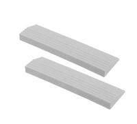 Mipcase Rampa de Umbral para Puerta de Plástico 2 Piezas, Alfombra de Rampa para Robot Aspirador y Coche de Juguete, Adecuada para Interiores y Pequeños Escalones
