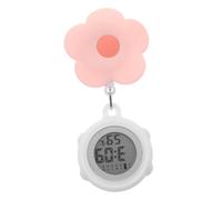 Mipcase Reloj Digital Enfermera Colgante Retráctil con Clip Trasero Diseño Adorable para Profesionales Hospitalarios Resistente y Práctico para Uso Diario
