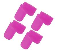 Mipcase Reposapulgar de Silicona para Clarinete 4 Almohadillas Rosa Cojines Ergonómicos para Dedos Soporte Cómodo Accesorios para Uso en Orquesta y Práctica