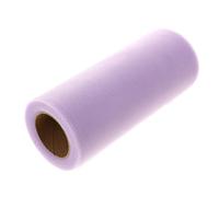 Mipcase Rollo de Tul de Malla de Gasa 6 Pulgadas X 25 Yardas Cinta de Tela para Decoración de Bodas Manualidades DIY Falda de Tul Color Lila Claro Flexible Costuras Adecuado para