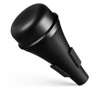 Mipcase Silenciador Trompeta Plástico Acero Negro Mute Práctica Trompeta Compacto Accesorio para Aprendizaje y Enseñanza Reducción de Volumen Eficaz Diseño Elegante y Resistente