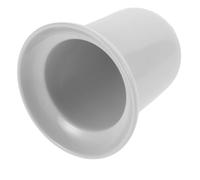 Mipcase Soporte de Cerámica para Cepillo de Baño Blanco Vaso Compacto para Limpieza de Inodoro Organizador Esquinero Que Ahorra Espacio Accesorio Funcional para Baño 1 Pieza