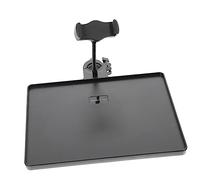 Mipcase Soporte de Micrófono con Tarjeta de Sonido y Estante para Transmisiones Base de Abrazadera para Micrófono y Accesorios