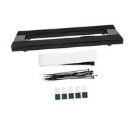 Mipcase Soporte Para Pedalera De Efectos De Guitarra Eléctrica Pequeño, Aleación Resistente Antióxido, Color Negro, Accesorio Para Montaje Estable Uso y Transporte Fácil